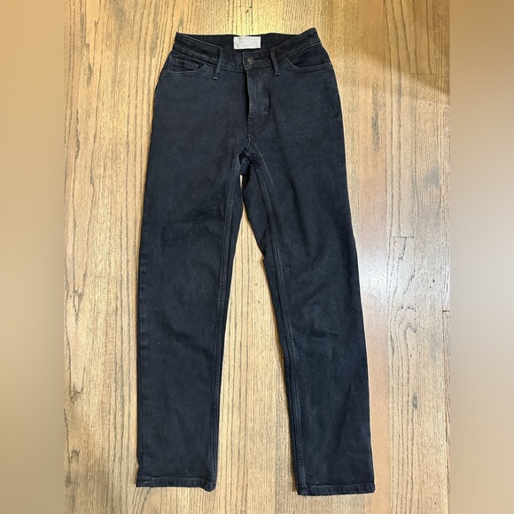 Everlane The Curvy Cheeky Jean-Washed Black-Size 24 - Picture 4 of 10